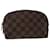 LOUIS VUITTON Damier Ebene Pochette Pochette PM cosmetica N47516 LV Aut 49922  ref.1033793