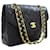 CHANEL Vintage Half Moon Chain Shoulder Bag Single Flap Quilted Black Leather  ref.1033810