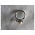 Christian Dior Ring aus silbernem Metall mit weißem Strass und Perle Grau - Ansicht 4