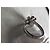 Christian Dior Ring aus silbernem Metall mit weißem Strass und Perle Grau - Ansicht 5