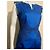 Autre Marque Vestido Marios Schwab azul celeste com enfeites de renda - vista 2
