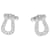Boucles d'oreilles Fred, "Force 10", or blanc, diamants.  ref.1034005