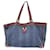 Gucci Blue Logo Denim and Leather Abbey D-Ring Tote Bag Cloth  ref.1034053