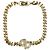 Dior Bracciale a catena con logo ingioiellato in oro