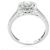 Autre Marque Ring „Der Diamantaire“ T.52 Funkelndes Diamantquadrat Silber - Ansicht 3