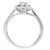 Autre Marque Ring „Der Diamantaire“ T.52 Funkelndes Diamantquadrat Silber - Ansicht 4