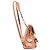 Petit sac à dos Cannage Stardust métallisé doré Dior - vue 4