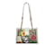 Gucci Brown Small GG Supreme Flora Padlock Shoulder Bag Beige Cloth Cloth  ref.1034232