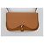 Borsa Hermès Colorado marrone in vitello martellato e tela - vista 5