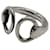 Hermès ***HERMES  Silver ring HERMES Nausicaa Silvery  ref.1034657
