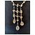 Collana Burma in argento rodiato e burmalite Bianco - vista 3