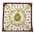 Hermès HERMES CARRE 90 LES Cles Scarf Silk White Wine Red Auth 51105  ref.1034693