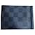 Louis Vuitton Cartera con clip para banco Azul oscuro Cuero  ref.1034902
