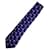 Hermès *** Gravata HERMES Azul marinho Seda  ref.1034997