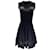 Alaïa Alaia Black Lace Trimmed Sleeveless Flared Knit Dress Viscose  ref.1035019