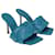 Bottega Veneta Blue Intrecciato Lido Slide Sandals Leather  ref.1035086