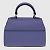 Moynat Bolsa com Alça Superior Nano Rejane Azul - vista 3