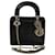 Christian Dior Black Python Mini Chain Lady Dior Bag Leather  ref.1035229