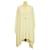 Valentino White Knitted V Embellished Oversized Sweater Wool  ref.1035286