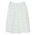 Miu Miu White Lace Detail Pleated Midi Skirt Synthetic  ref.1035320