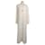 Valentino Cremefarbenes Kaftan-Kleid aus schwerer Spitze Roh Synthetisch  ref.1035336