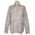 Christian Dior Cinza claro/Camisa Bege Estampada com Botões Algodão  ref.1035361