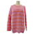 Hermès pink/Orange Stripes Long Sleeve Top Cotton  ref.1035372