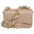 Chanel Mini sac à rabat beige à bandoulière en chaîne épaisse - SS22 Cuir  ref.1035536
