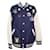 Marc Jacobs Mehrfarbige, übergroße College-Jacke mit Brosche und Logo-Abzeichen Mehrfarben Wolle  ref.1035650
