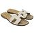 Hermès Beigefarbene Canvas-Oran-Sandale