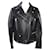 Acne Black Zipped Biker Jacket Leather  ref.1035656