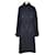 Autre Marque Navy Blue Belted Coat Cotton  ref.1035763