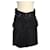 Balenciaga Black Rip-Detailed Denim Skirt Cotton  ref.1035934