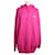 Balenciaga Sweat à capuche oversize rose Bonjour Coton  ref.1035935