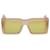 Loewe Occhiali da sole con montatura quadrata beige  ref.1035955