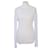 Balmain White Knitted Long Sleeve Turtle Neck Sweater Synthetic  ref.1036037