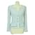 Chanel Light Grey Vintage Boucle Tweed Suit Jacket - SS09 Wool  ref.1036054