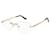 LUNETTES Cartier CT0407O 001 Métal Bijouterie dorée  ref.1036223