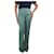 Joseph Calças largas plissadas verdes - tamanho FR 44 Viscose  ref.1036313
