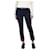 Bottega Veneta Blue cropped contrasting cuff jeans - size UK 10 Cotton  ref.1036320