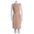 Christian Dior Abito in lana con dettagli in pelle Rosa  ref.1036510