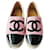 Espadrilles en tweed Chanel Rose  ref.1036588