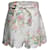 Zimmermann Zinnia Shorts mit gewelltem Blumenmuster aus weißem Leinen  ref.1036690