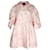 Simone Rocha Minivestido camisero con estampado floral y mangas exclusivas en algodón rosa  ref.1036691