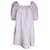 Ganni gestreiftes Seersucker-Nachtkleid aus rosa Baumwolle  ref.1036694