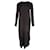 Totême Long-Sleeve Maxi Dress in Black Viscose Cellulose fibre  ref.1036695
