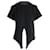 Isabel Marant T-shirt noué à épaules rembourrées en coton noir  ref.1036727