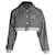 Jaqueta de lã Miu Miu Houndstooth em algodão preto  ref.1036748