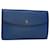 LOUIS VUITTON Epi Montaigne 27 Clutch Bag Blue M52655 LV Auth ep1327 Leather  ref.1037267