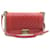 CHANEL Boy Chanel Matelasse Chain Flap Shoulder Bag Leather Red CC Auth knn010  ref.1037344